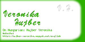 veronika hujber business card